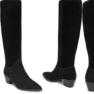 Sam Edelman Rowena Boots Black Suede Size 9.5